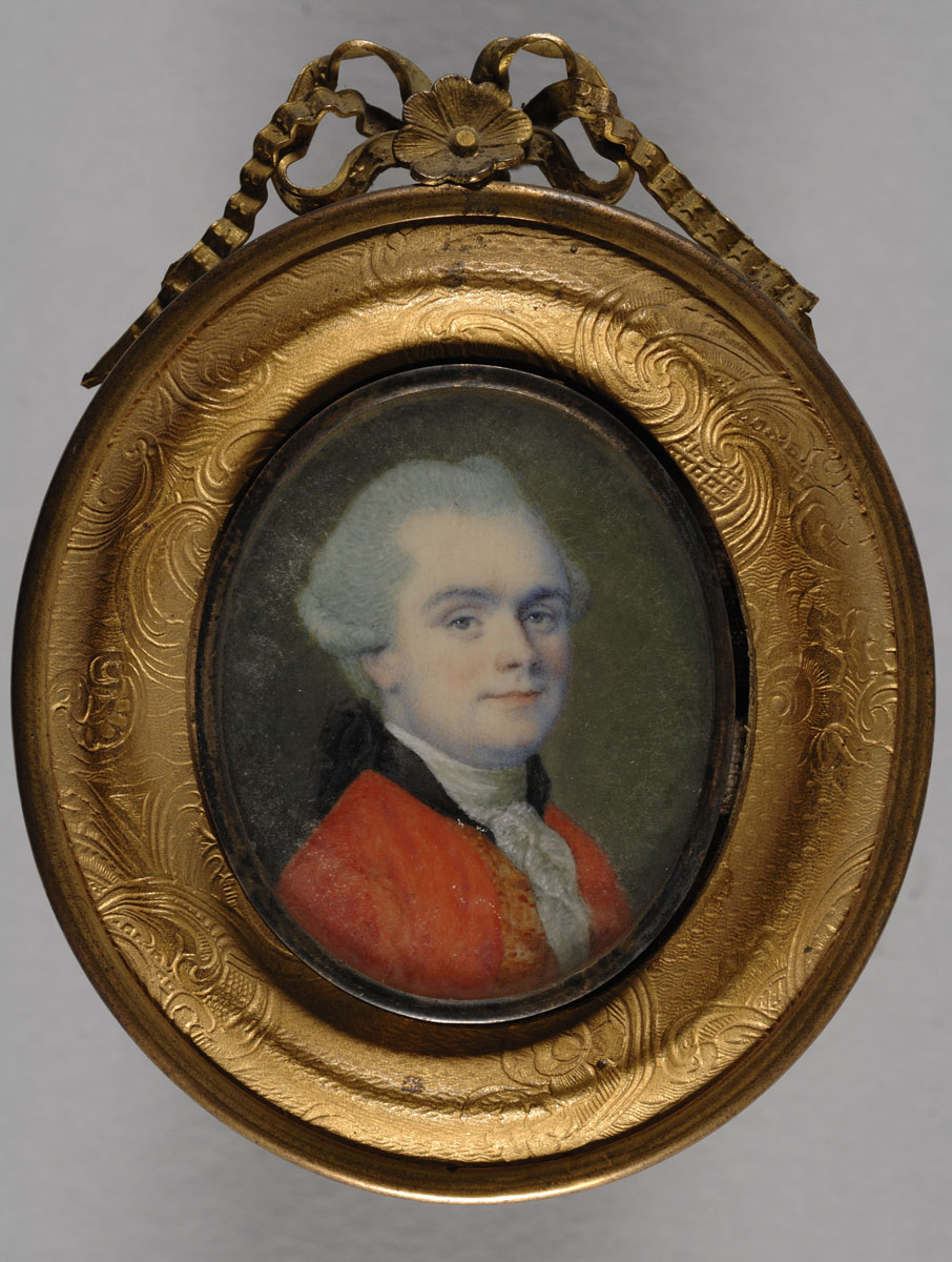 Portrait d'homme en buste, vêtu d'un habit rouge, anciennement dit de Joseph-Auguste de Cambon_0